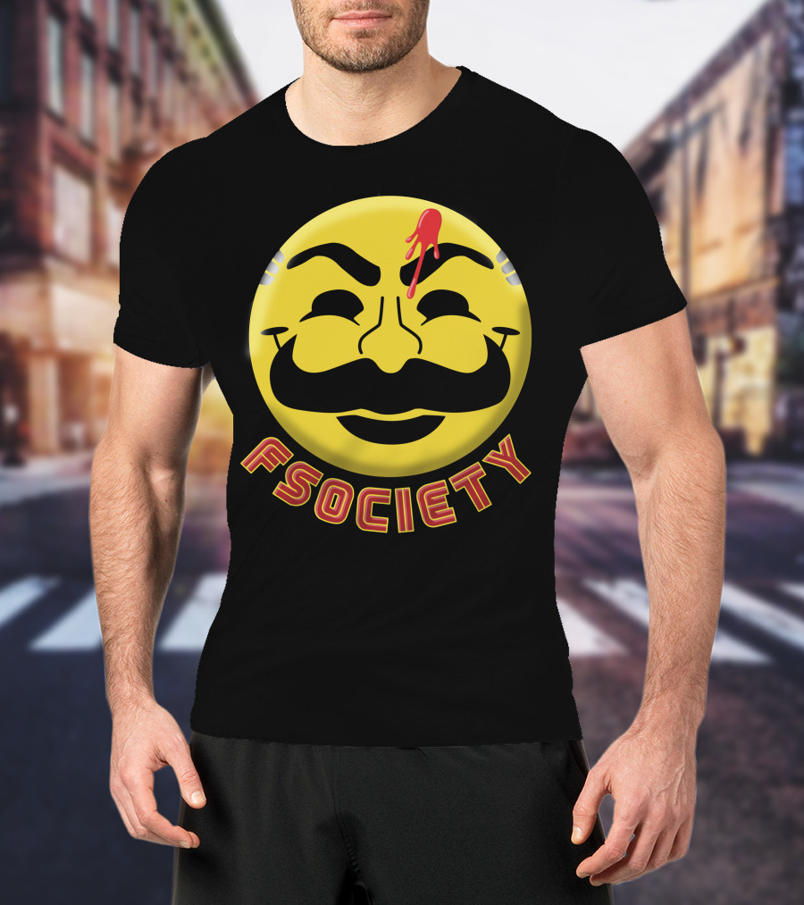 Fsociety Mr. Robot Smiley Face T-Shirt