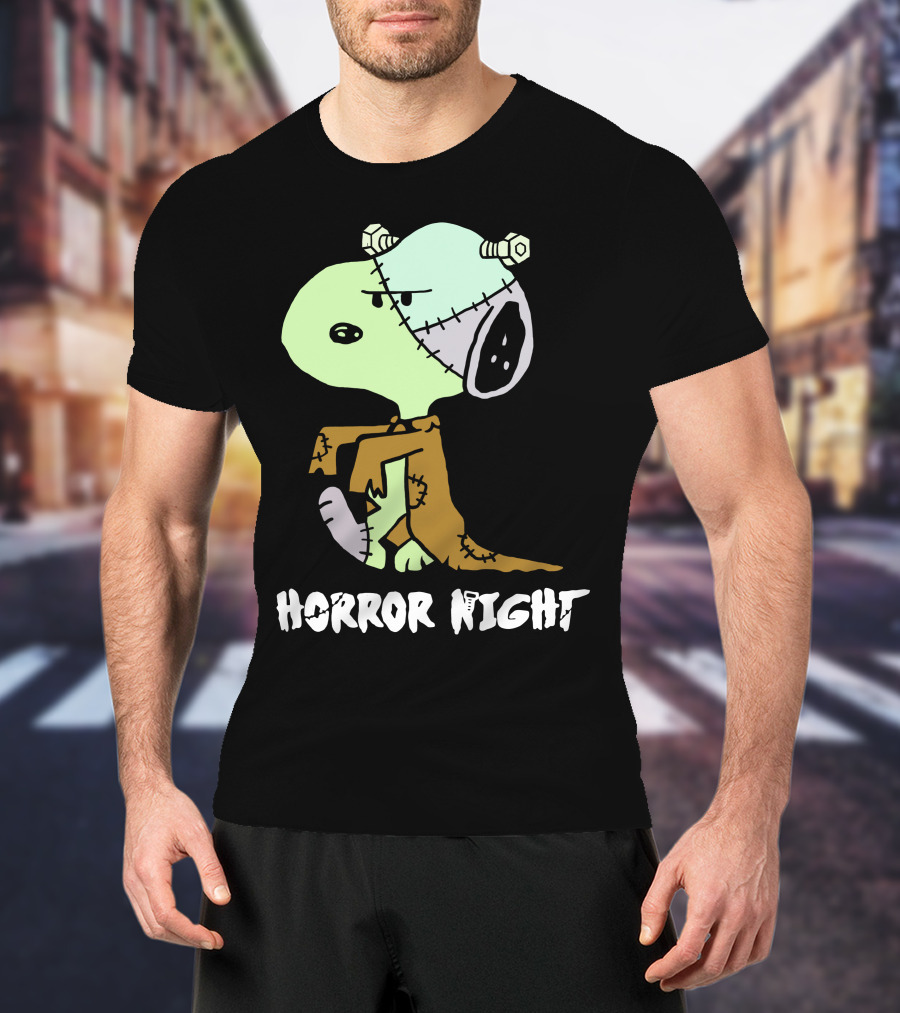 Horror Night Frankenstein Snoopy T-Shirt