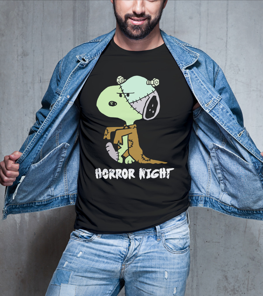 Horror Night Frankenstein Snoopy T-Shirt