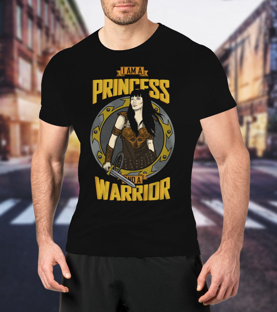 I Am A Princess And A Warrior With Sword In Armor Circle T-Shirt