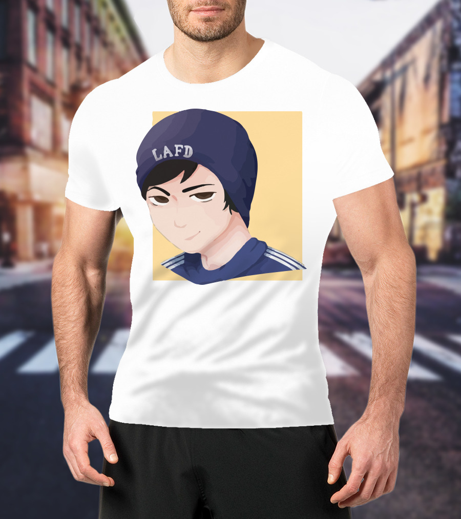 Quackity LAFD Beanie T-Shirt