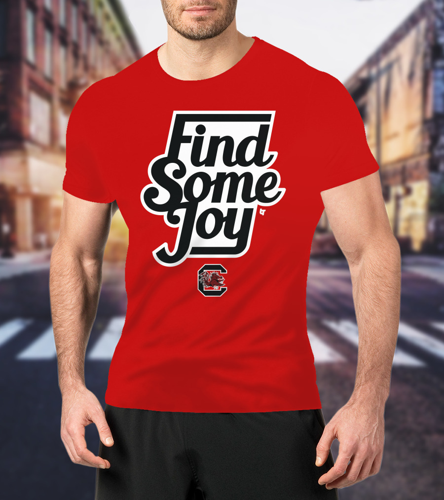 Find Some Joy South Carolina Mike Uva Gamecocks T-Shirt
