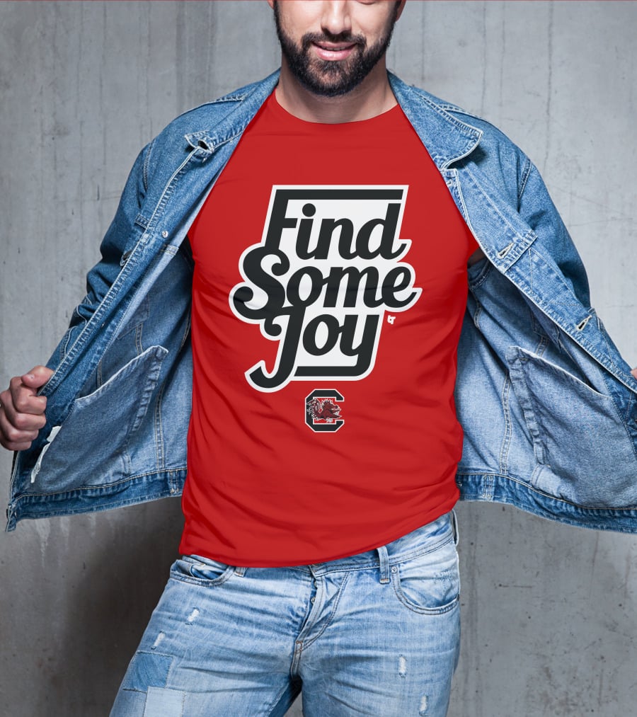 Find Some Joy South Carolina Mike Uva Gamecocks T-Shirt