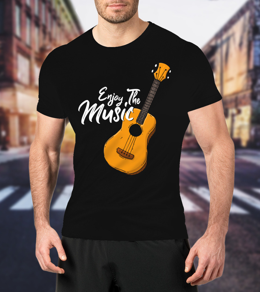 Enjoy The Music Acoustic Guitar T-Shirt