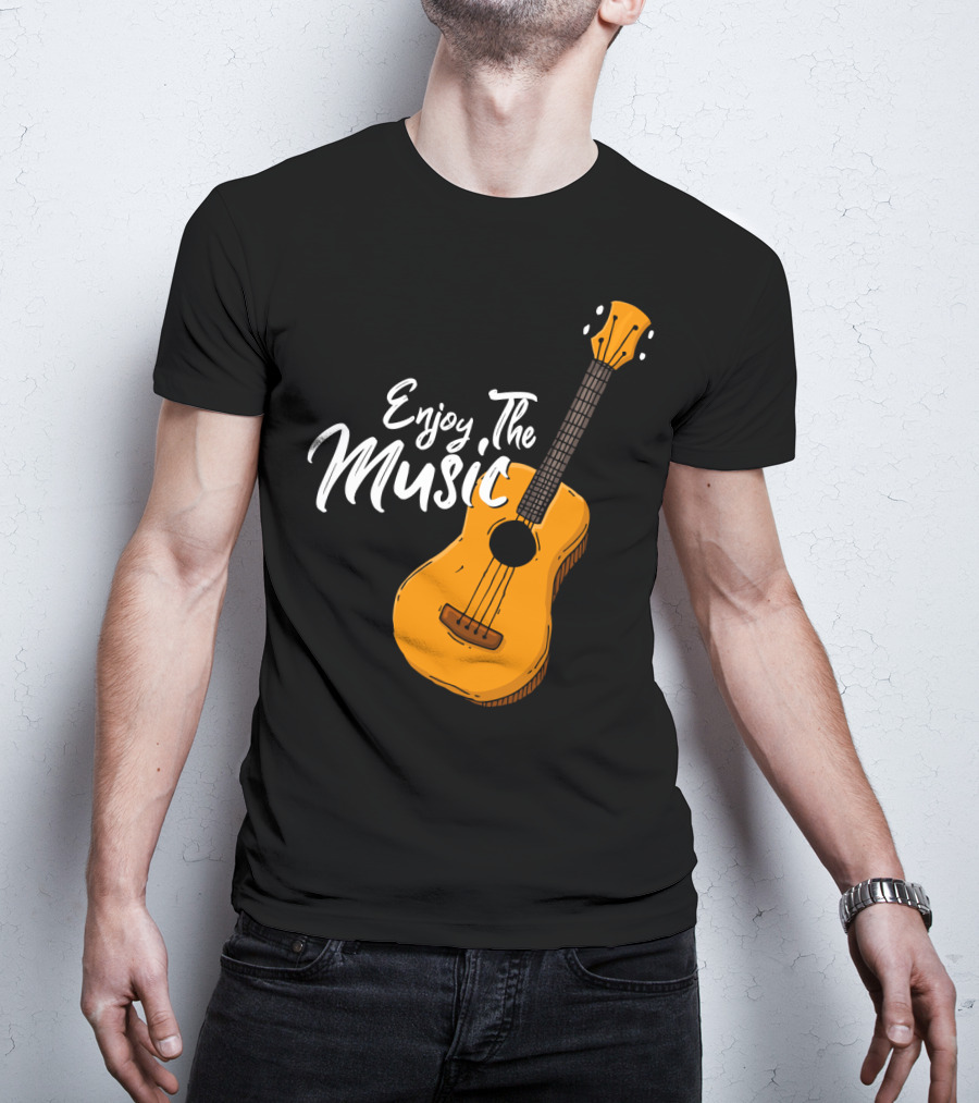Enjoy The Music Acoustic Guitar T-Shirt