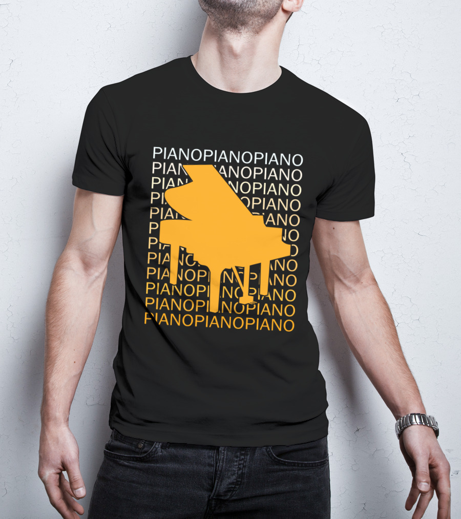 Piano Humor Repeated Piano T-Shirt