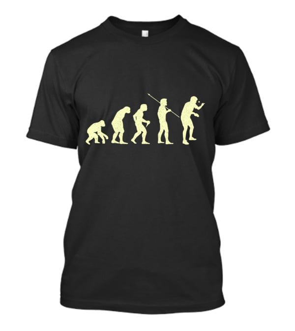 Lustiges Tischtennis Evolution Spieler Fortschritt Tischtennisspieler T-Shirt