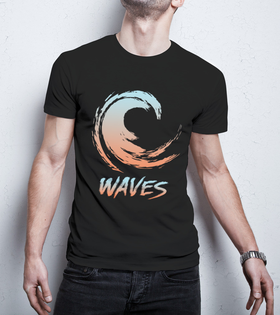 Waves Gradient Brushstroke T-Shirt