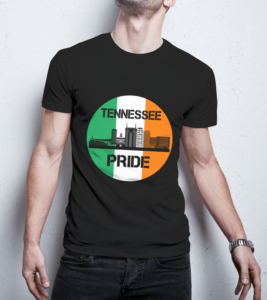 Tennessee Pride Irish Flag Skyline T-Shirt
