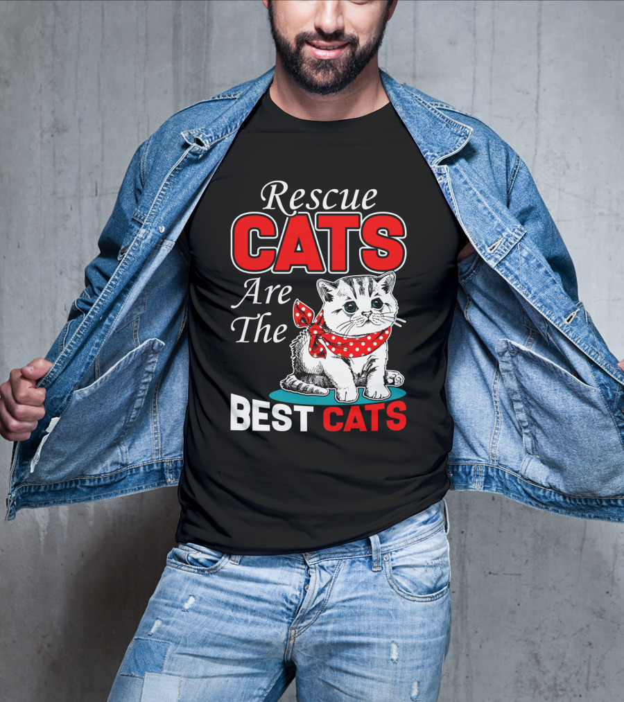 Rescue Cats Are The Best Cats T-Shirt