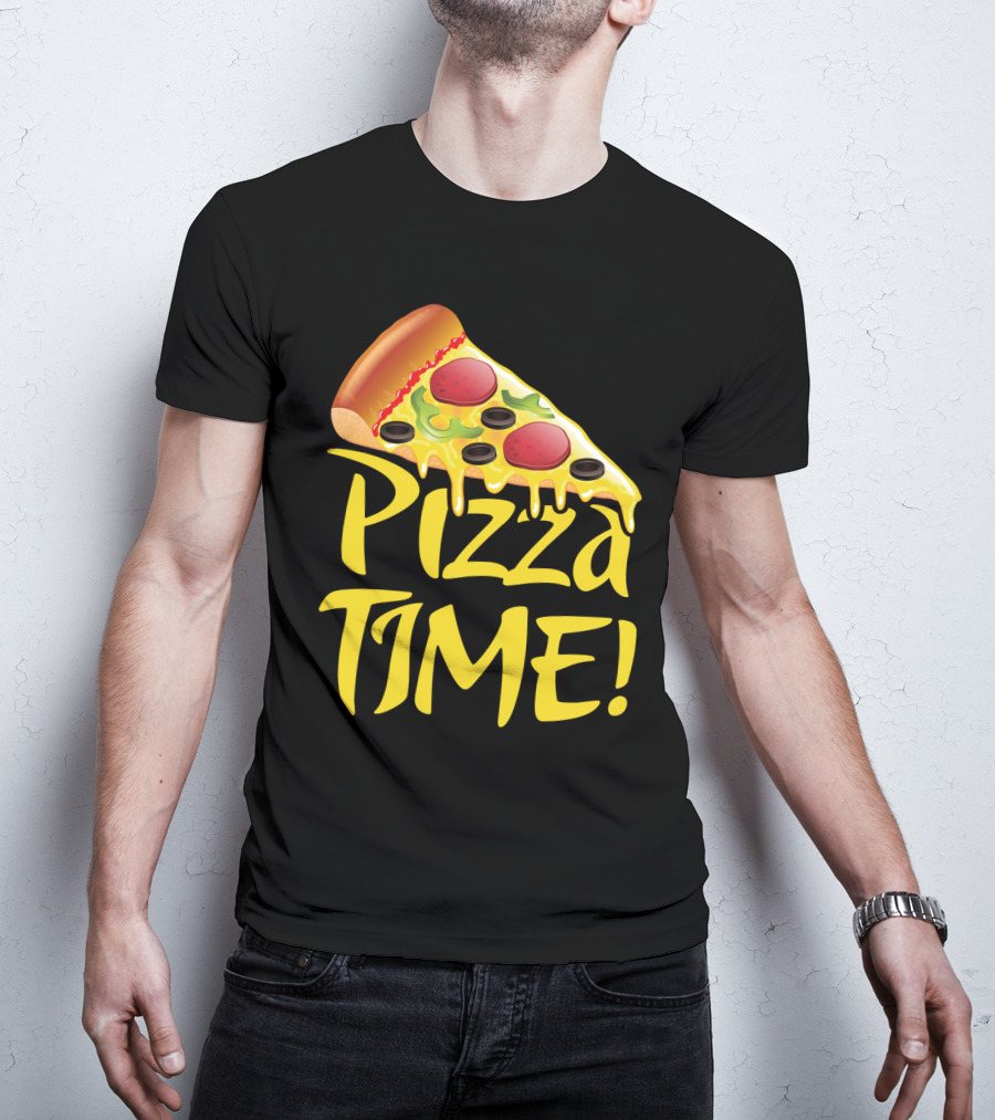 Pizza Everyday Time Pizza Time Slice T-Shirt