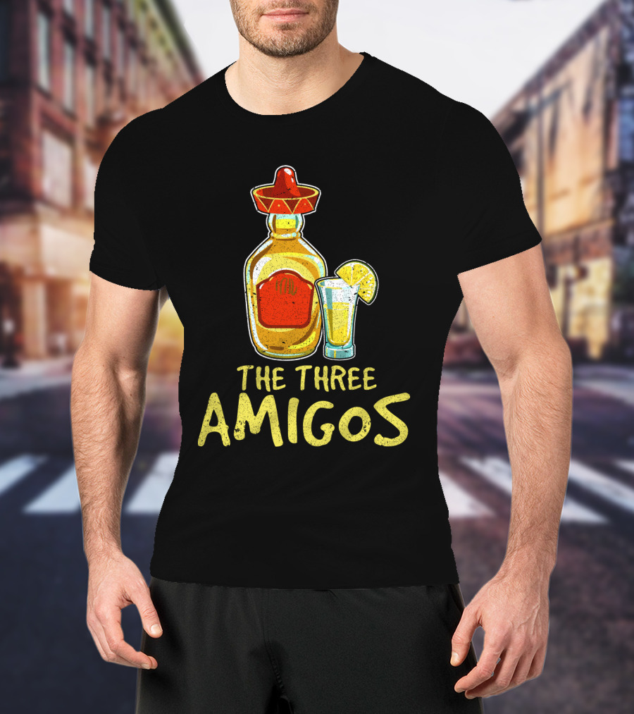 The Three Amigos Tequila Salt Lime Fiesta T-Shirt