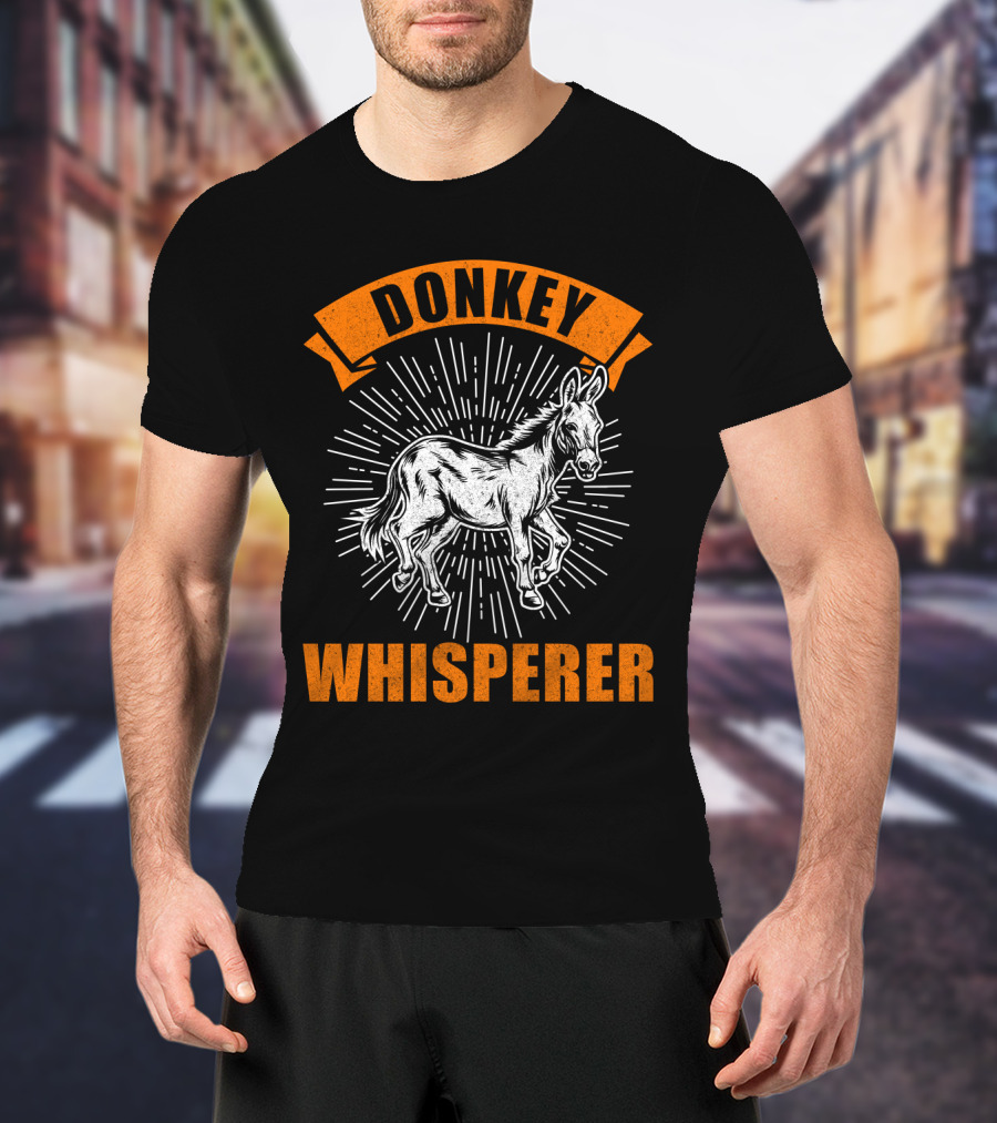 Donkey Whisperer Retro Animal T-Shirt