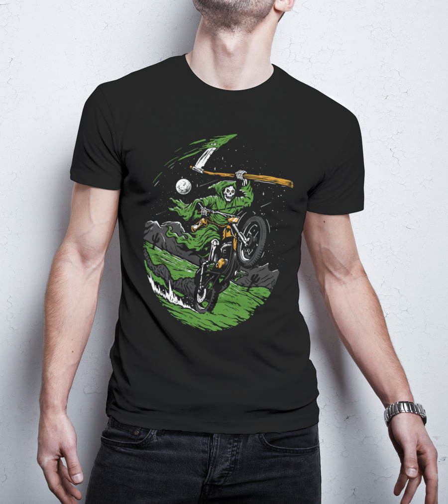 Goblin Ride Motor Cross Reaper Night Adventure T-Shirt