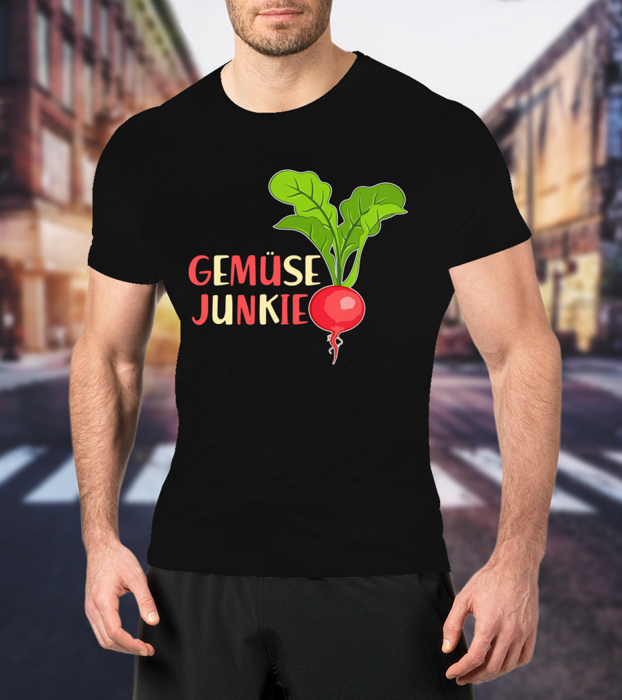 Gemüse Junkie Radish Enthusiast Vibrant Vegetable Lover T-Shirt