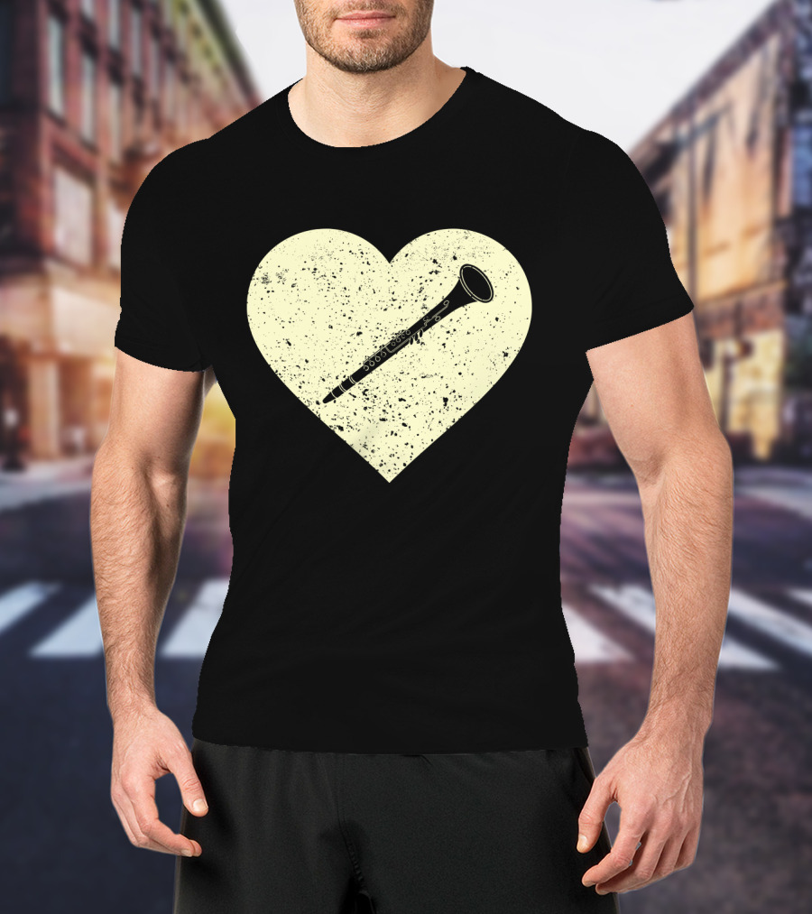 Heart Shaped Love To Play The Oboe Musician T-Shirt