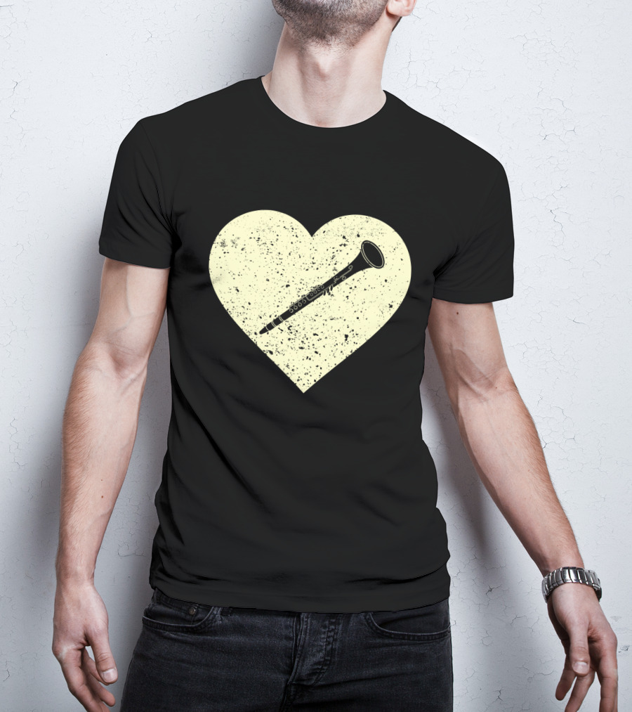 Heart Shaped Love To Play The Oboe Musician T-Shirt
