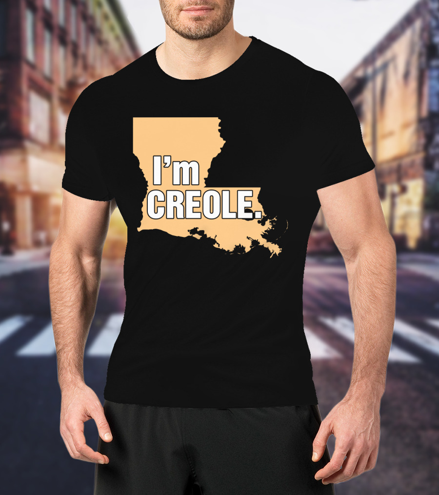 I'm Creole Louisiana Map T-Shirt