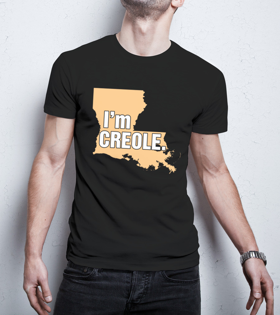 I'm Creole Louisiana Map T-Shirt