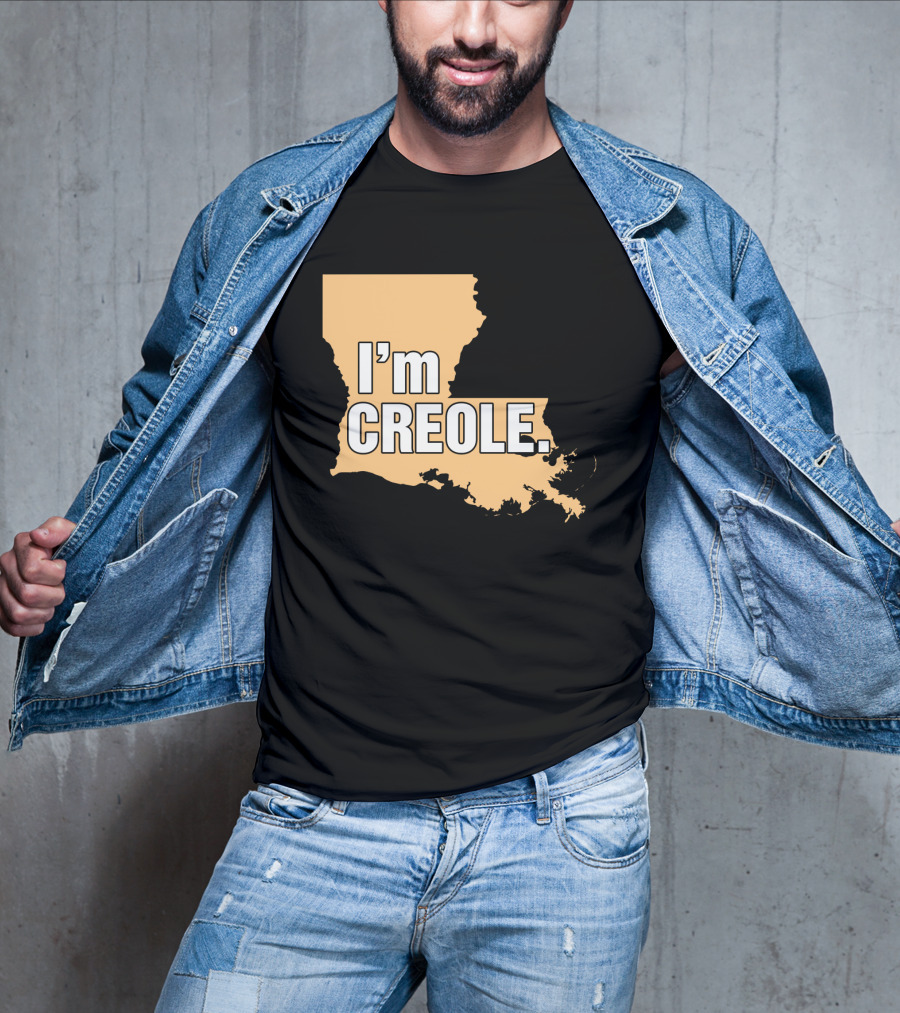 I'm Creole Louisiana Map T-Shirt
