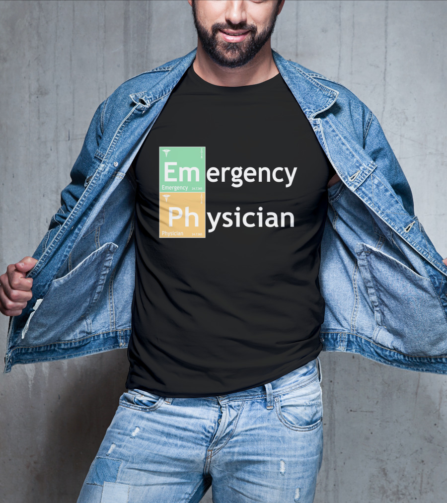 Emergency Medicine Ph Physician Periodic Table T-Shirt