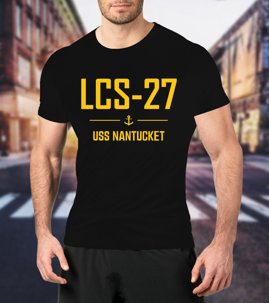 LCS-27 USS Nantucket Anchor T-Shirt