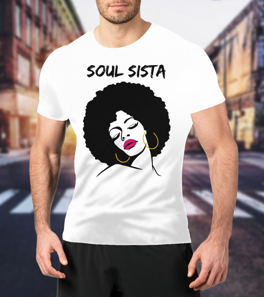 Soul Sista Afro Black Girl Birthday T-Shirt