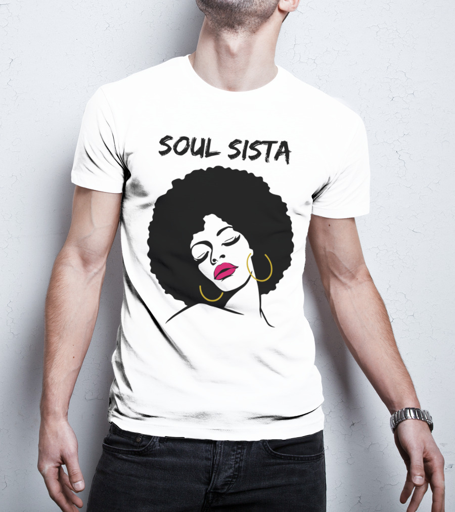Soul Sista Afro Black Girl Birthday T-Shirt