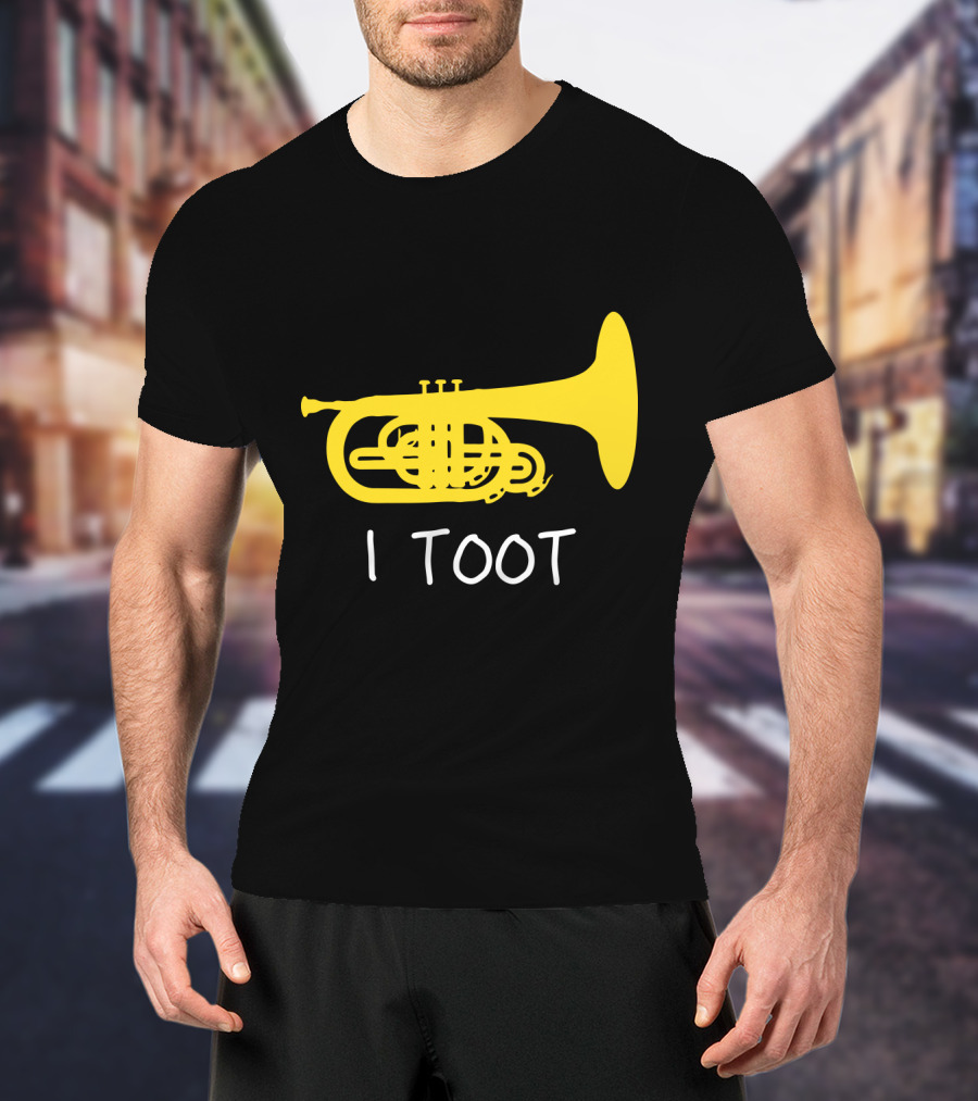 Funny Mellophone I Toot Yellow Instrument T-Shirt