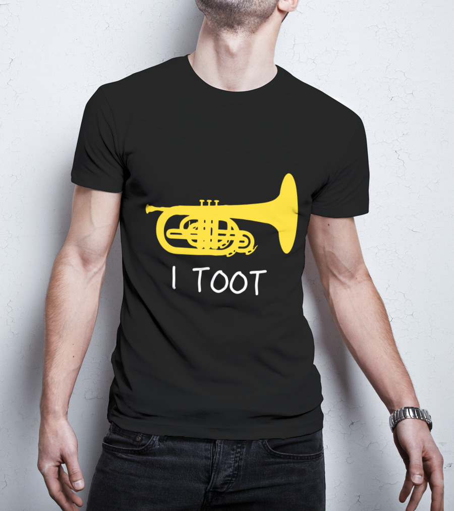 Funny Mellophone I Toot Yellow Instrument T-Shirt