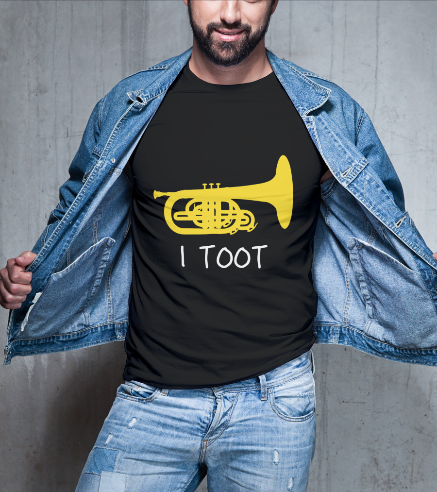 Funny Mellophone I Toot Yellow Instrument T-Shirt