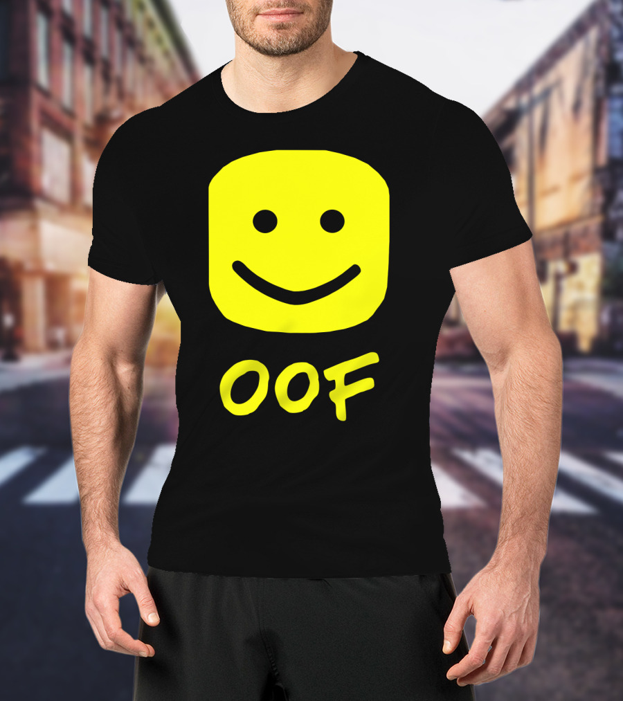 Oof Blox Meme For Non-Noobs With Smiley Face Image T-Shirt