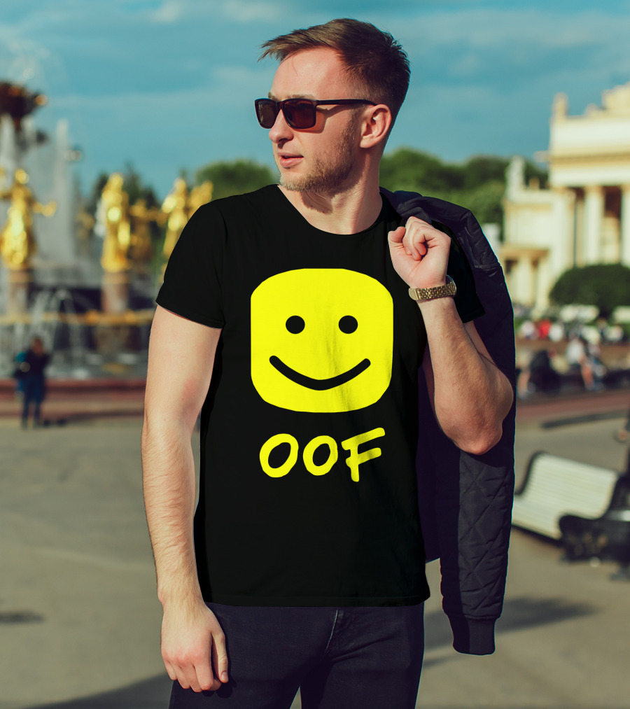 Oof Blox Meme For Non-Noobs With Smiley Face Image T-Shirt