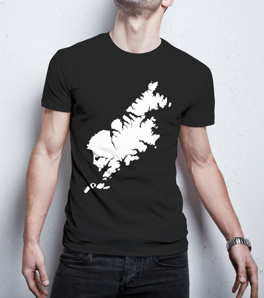 Kodiak Island Alaska Map Outline Home State T-Shirt