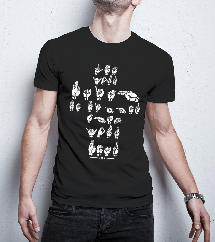 Let Your Faith Be Bigger Than Your Fear ASL Sign Language T-Shirt