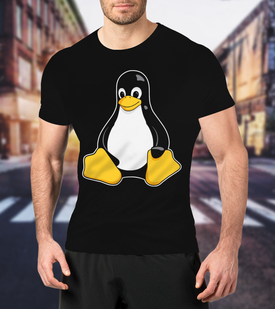 Tux The Penguin Linux Mascot Enhanced Linux Mascot Tux T-Shirt