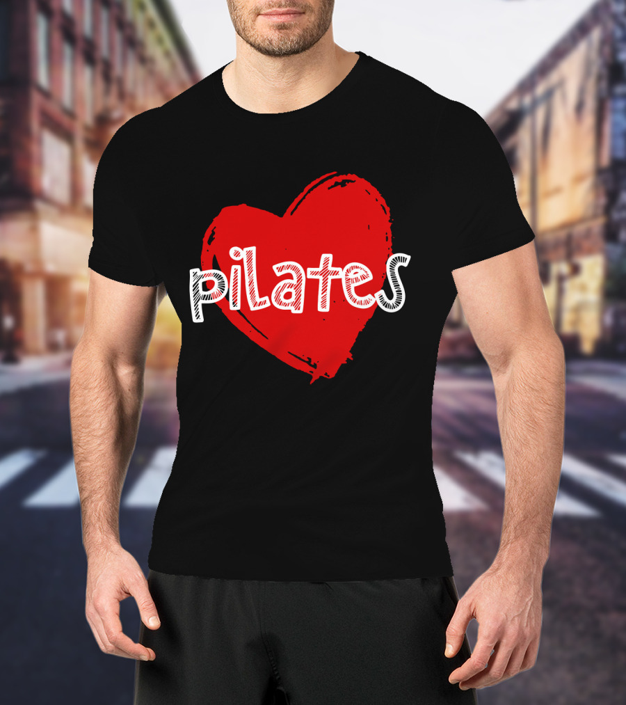 Pilates Love Red Heart T-Shirt