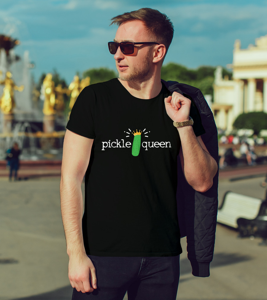 Pickle Queen Crowned Vegetable T-Shirt