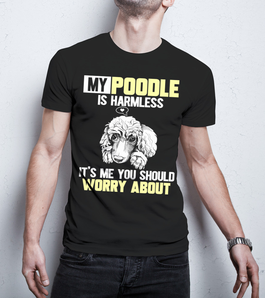 My Poodle Is Harmless It's ME You Should Worry About T-Shirt