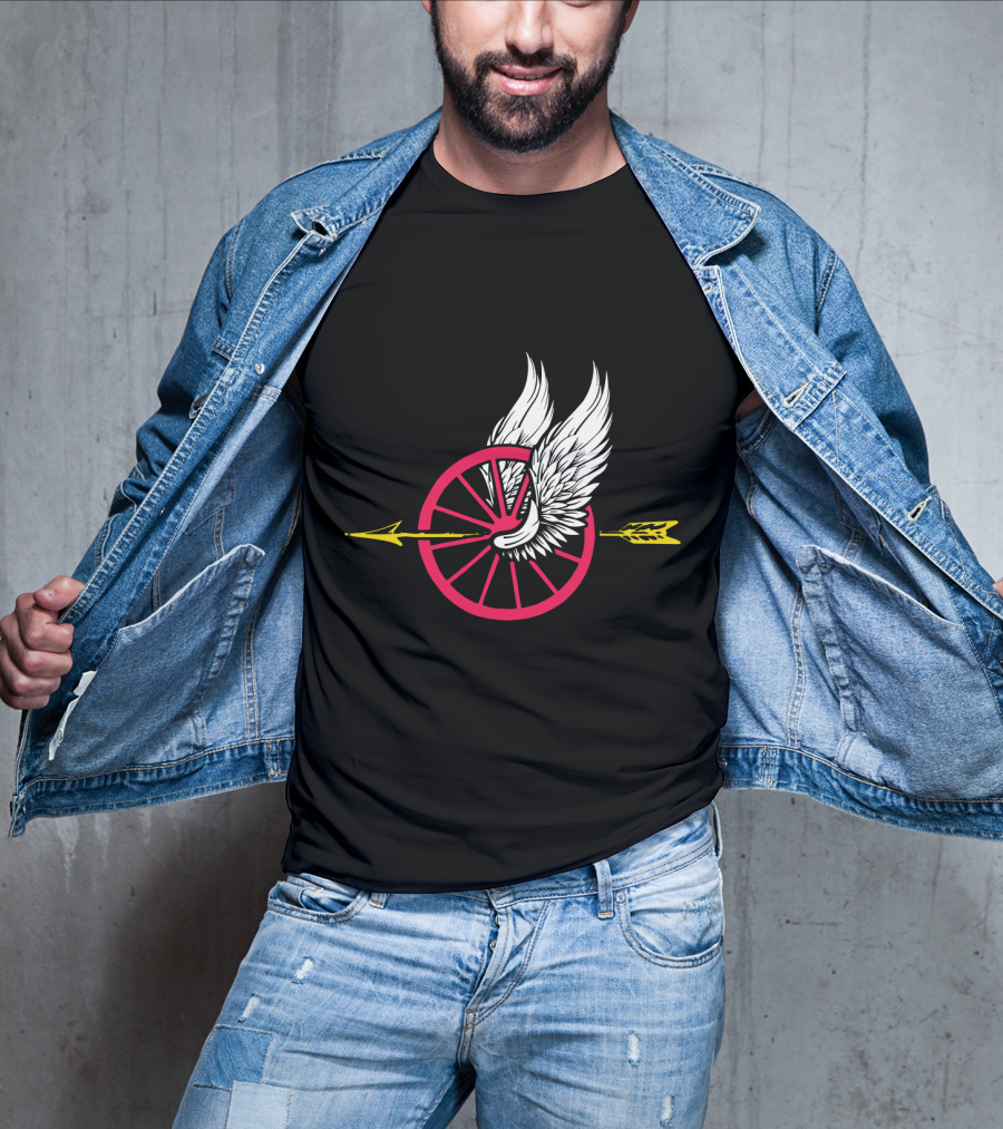 Law Enforcement Motorcycle Unit Wing Wheel And Arrow T-Shirt