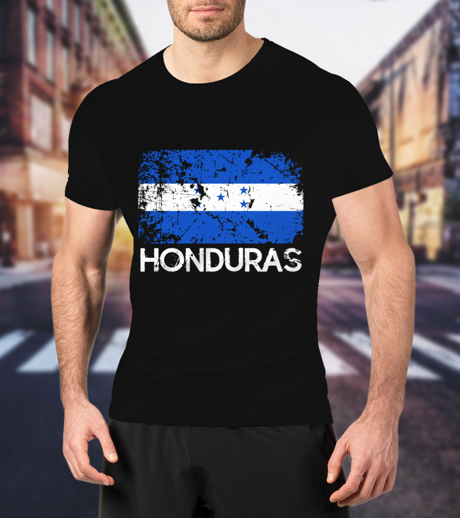 Honduran Flag Vintage Honduras Made In Honduras T-Shirt