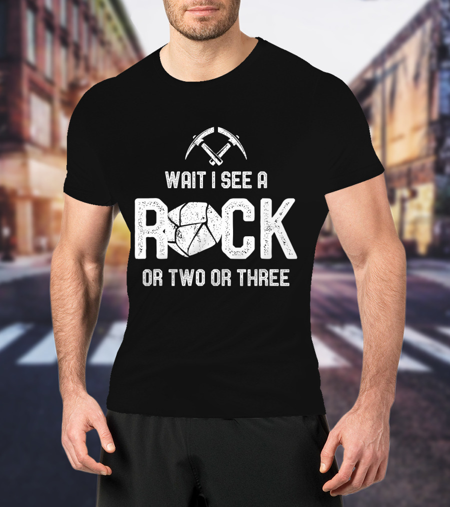 Wait I See A Rock Or Two Or Three T-Shirt