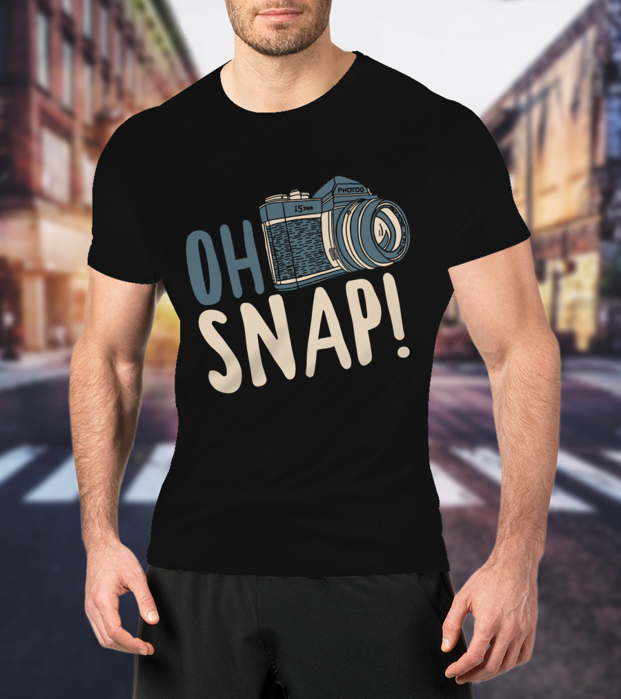 OH SNAP Photography Retro Camera T-Shirt