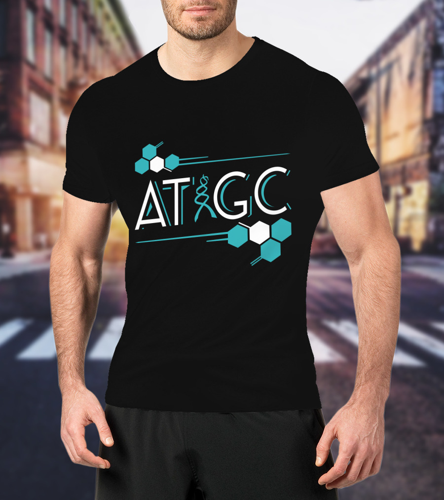 ATGC DNA Funny Science Biology Teachers Molecule Themed T-Shirt
