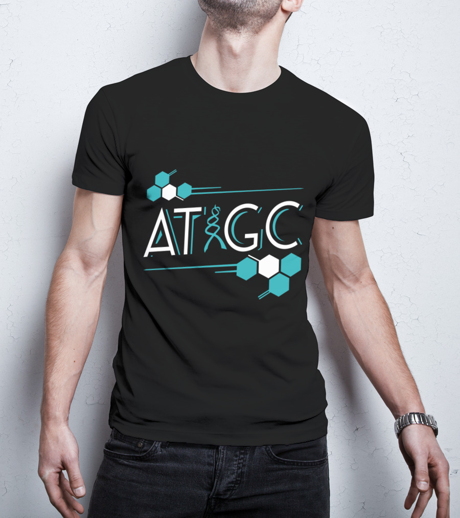 ATGC DNA Funny Science Biology Teachers Molecule Themed T-Shirt
