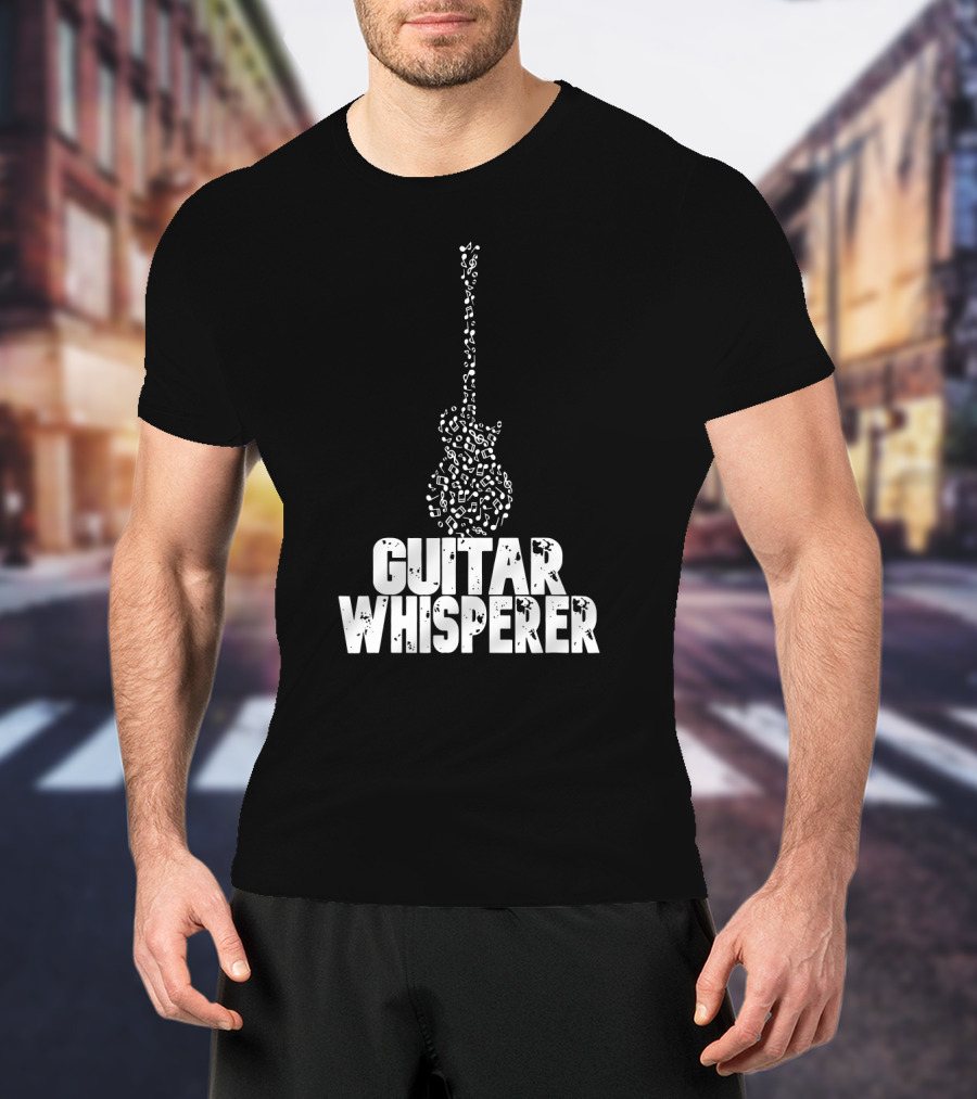 Guitar Whisperer Musical Notes T-Shirt