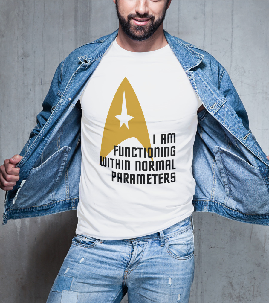 I Am Functioning Within Normal Parameters Star Trek Iconic Delta T-Shirt