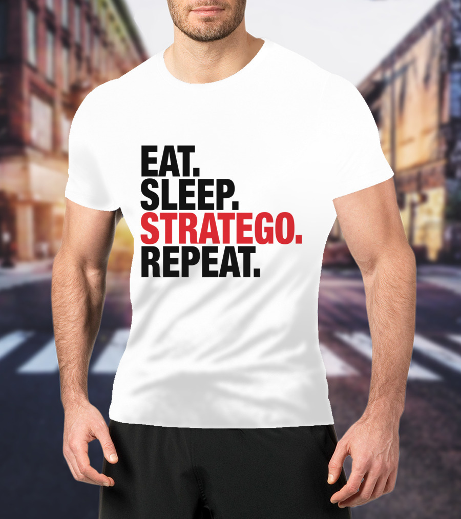 Eat Sleep Stratego Repeat Board Game Cycle T-Shirt