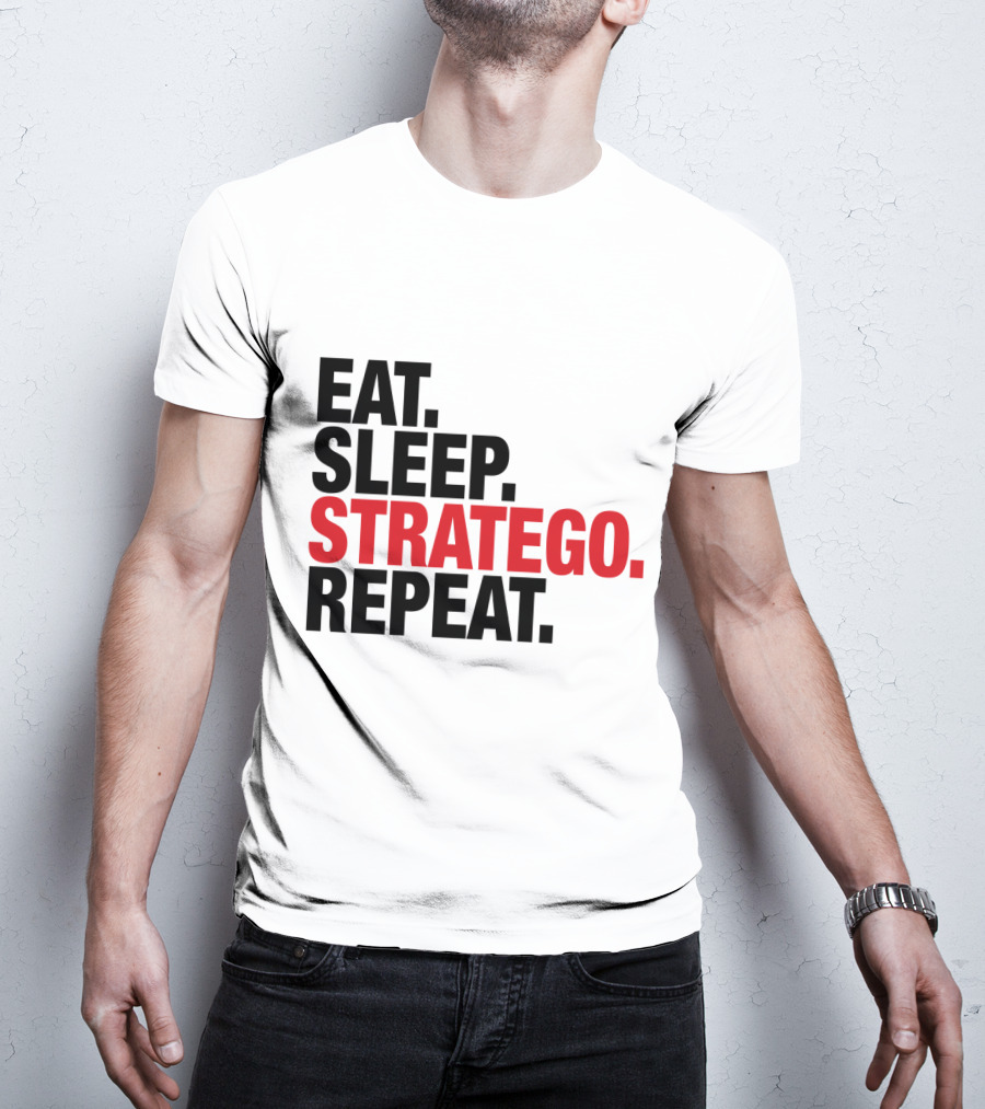 Eat Sleep Stratego Repeat Board Game Cycle T-Shirt