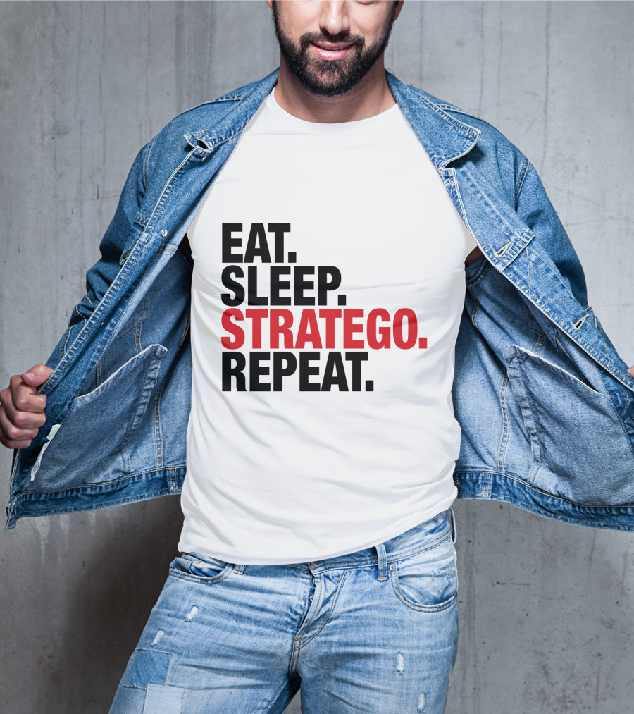 Eat Sleep Stratego Repeat Board Game Cycle T-Shirt